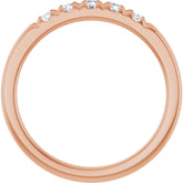 14K Rose 1/3 CTW Lab-Grown Diamond French-Set Anniversary Band